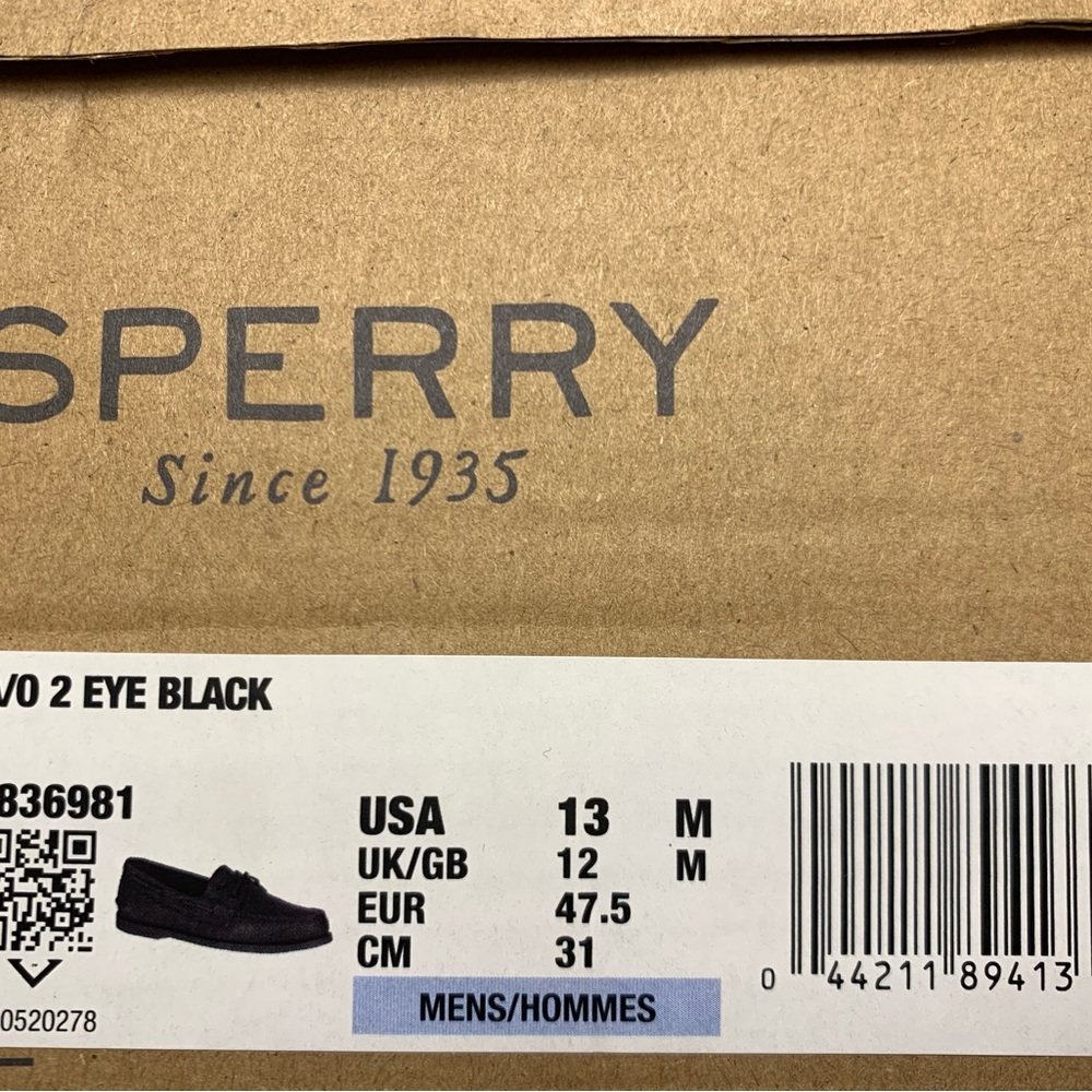Sperry Men's Black